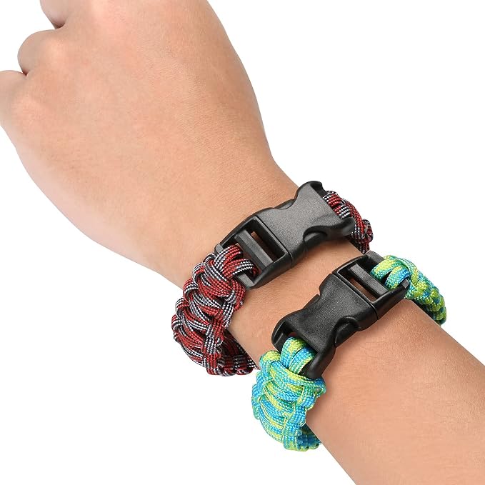 Sportmusies Paracord Wristband for Outdoor Sport Tactical Survival Parachute - Image 2