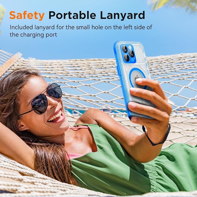 WIFORT for iPhone 15 Pro Max Waterproof Case, 360 Full Body Sealed Protection - Image 7