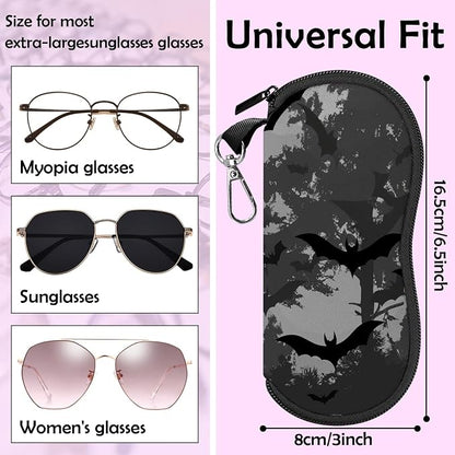 Glasses Case Sunglasses Eyeglass Soft Case Zipper Light Neoprene Pouch - Image 2
