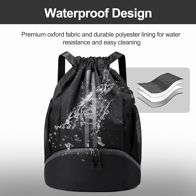 Hoedia Sports Drawstring Backpack - Image 6