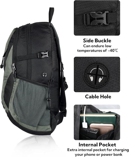 WATERFLY Lightweight Packable Hiking Backpack: 30L Foldable Travel Daypack - Image 4