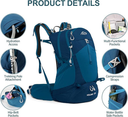 IX INOXTO Hiking Backpack, 26L/40L Waterproof Hiking Daypack - Image 3