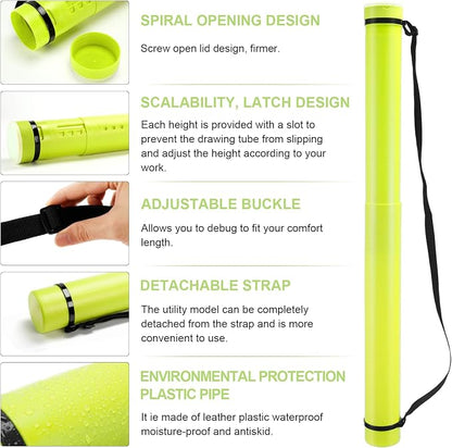 DEWEL Poster Tube, Waterproof Poster Holder Plastic Expandable - Image 3