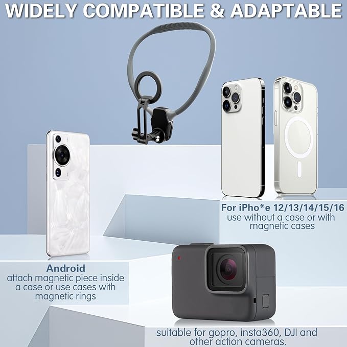 Beviliu Magnetic Neck Phone Holder - Image 2