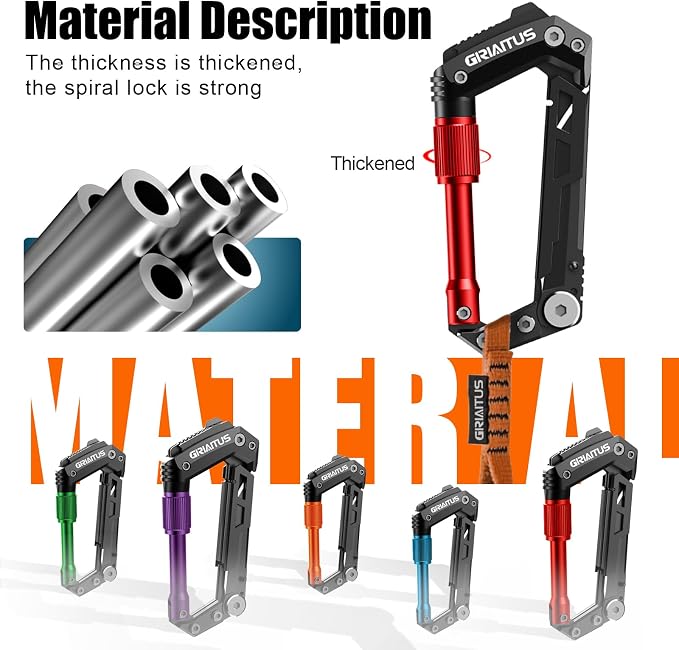 Carabiner Multitool with Pocket Knives, EDC Carabiners, Serrated Knife - Image 8