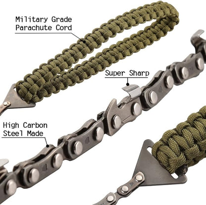 Pocket Chainsaw with Paracord Handle 36 Inches 16 Teeth Long Chain Hand Saw - Image 4