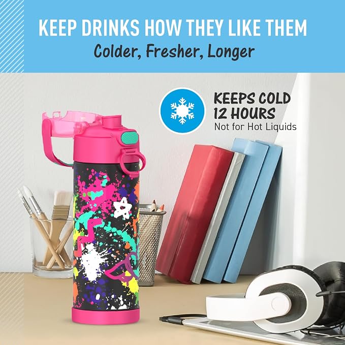 THERMOS FUNTAINER 16 Ounce Stainless Steel Vacuum Insulated Bottle - Image 5