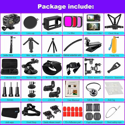 Accessories Bundle for DJI Osmo Action 5 Pro/Action 4/3 Waterproof Case Diving - Image 7