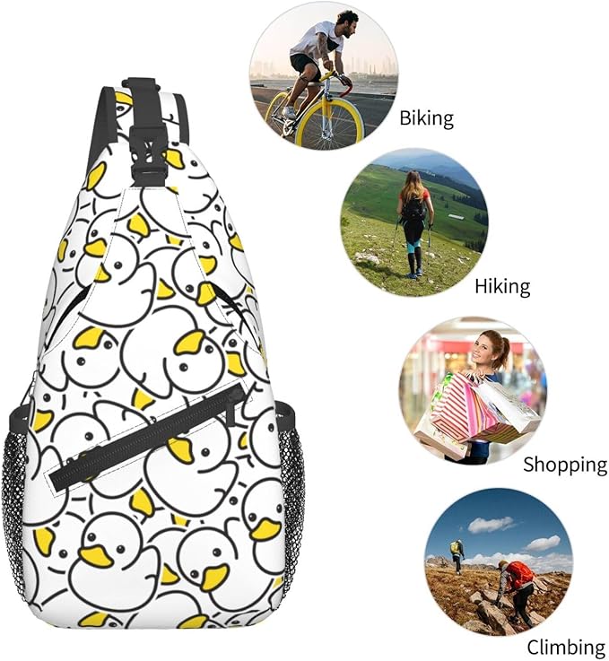 Cute Duck Sling Bag For Women Men Fashion Duck Backpack Crossbody Shoulder Bag - Image 6