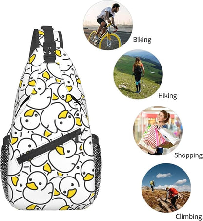 Cute Duck Sling Bag For Women Men Fashion Duck Backpack Crossbody Shoulder Bag - Image 6