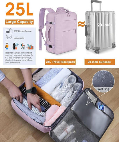 Capolo Travel Backpack for Women Men Waterproof Laptop Backpack Airlines - Image 4