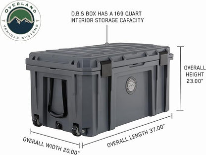 Overland Vehicle Systems 40100031 Dark Gray 169 QT Dry Box Storage - Image 2