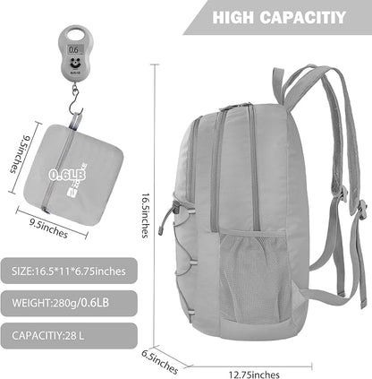 ZOMAKE Lightweight Packable Backpack 28L, Foldable Backpacks Water Resistant - Image 2