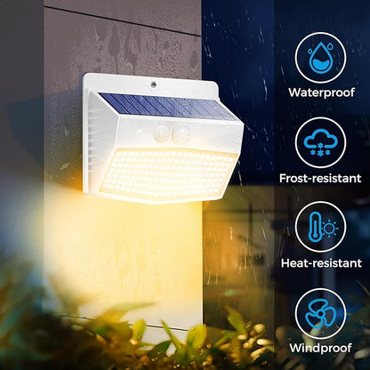 Peasur 16 Packs Solar Outdoor Lights Motion Sensor Solar Security Lights - Image 4