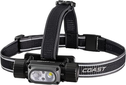 Coast WPH34R 2000 Lumen Waterproof Ultra Bright IP68 USB Rechargeable-Dual by Coast