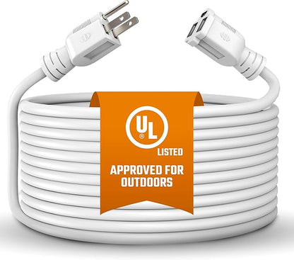 Outdoor Extension Cord Waterproof 10 Ft, Outdoor Power Cord, Heavy Duty 16/3 by BindMaster
