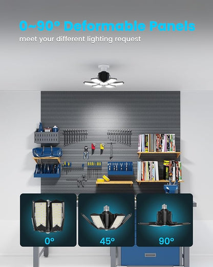 Garage Lights with Motion Sensor, 20000LM Motion Sensor Light Bulb Indoor with - Image 5