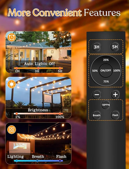 YOYONACY 50 FT Outdoor String Lights - Image 2