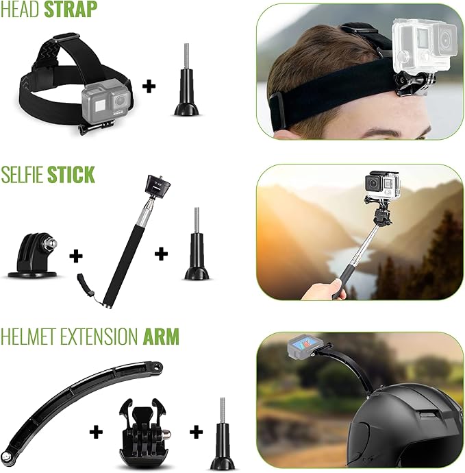 DigiNerds 50-in-1 Action Camera Accessories Kit - Image 4
