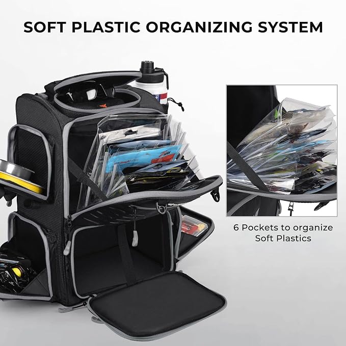 KastKing Bait Boss Fishing Tackle Backpack - Image 2