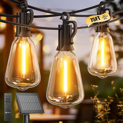 Brightown 75FT Solar String Lights Outdoor Waterproof by Brightown