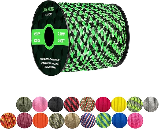 Paracord 325lb Diameter 2.7mm by LUYADIN