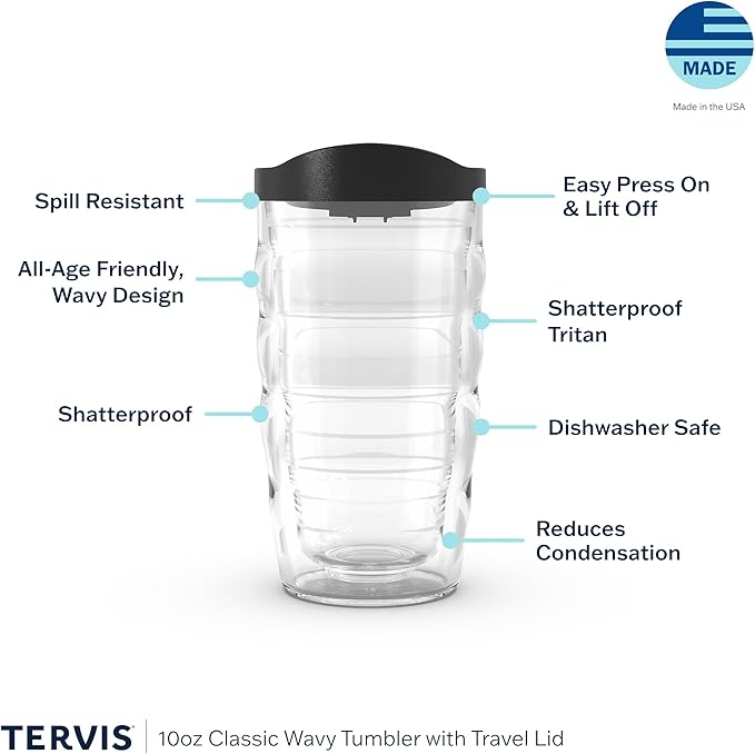 Tervis Clear & Colorful Lidded Made in USA Double Walled Insulated Tumbler - Image 3