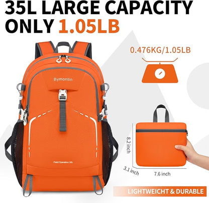35L Lightweight Packable Backpack – Durable Foldable Daypack - Image 4