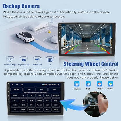 Android 15 Car Radio for Jeep Compass Patriot 2010-2016 - Image 7