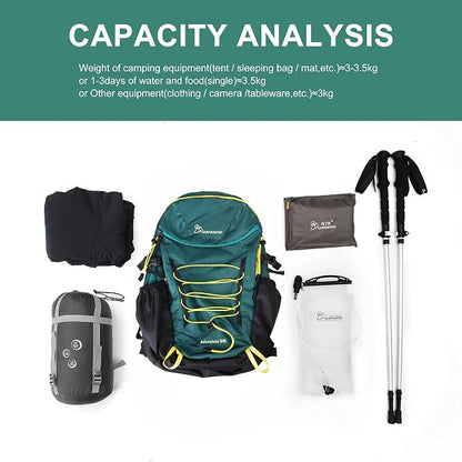 MOUNTAINTOP Hiking Backpack, 30L Camping Backpack, Men Women Hiking Daypack - Image 7