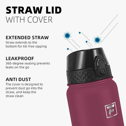 Fanhaw 32 oz Insulated Stainless Steel Water Bottle - Image 4