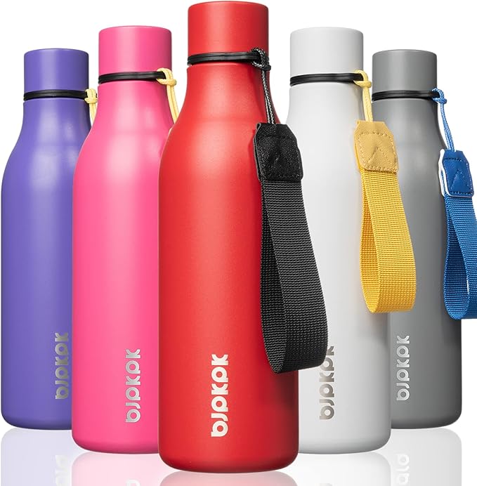 BJPKPK Insulated Water Bottles, 18 oz Stainless Steel Metal Water Bottle by BJPKPK