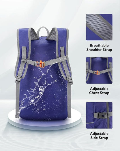 WATERFLY Hiking Packable Daypack Backpack: 25L Ultra Lightweight Day Pack - Image 4