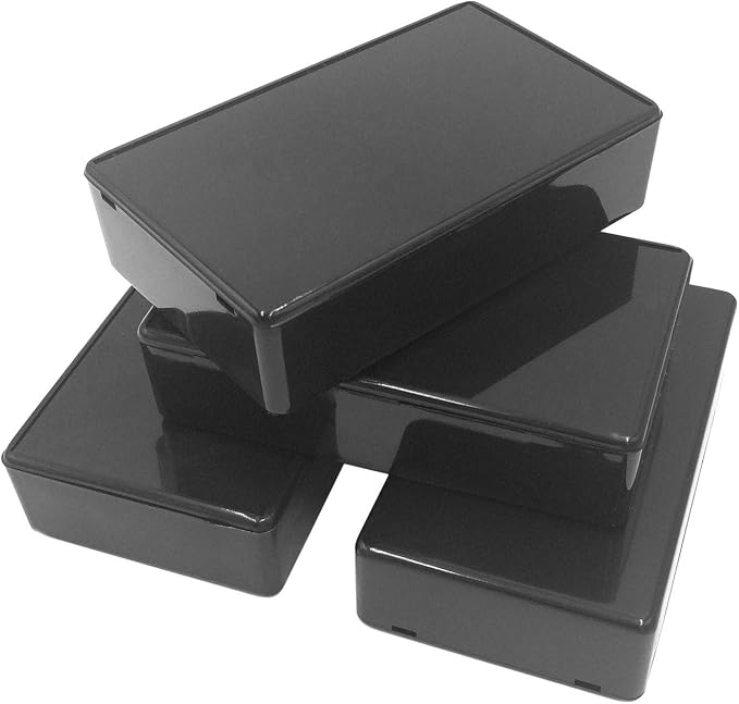 5Pcs Black Waterproof Plastic Electric Project Case Junction Box 3.94 x 2.36 x by Onwon