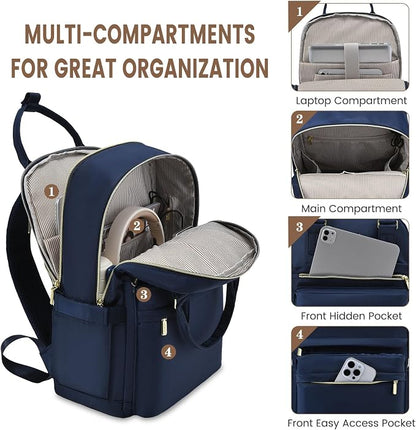 LOVEVOOK Laptop Backpack for Women 15.6 Inch Laptop Bag - Image 2