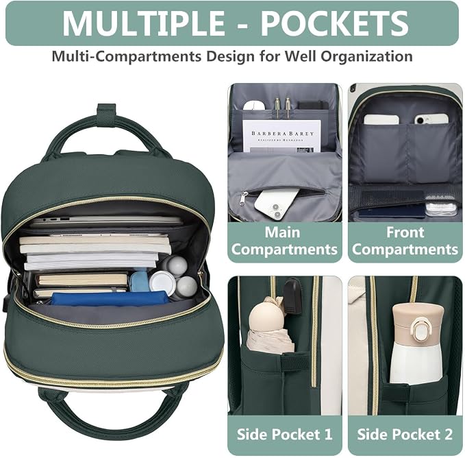 Laptop Backpack for Women Work Bag - Image 3