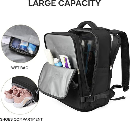 coowoz Large Travel Backpack For Women Men, Carry On Backpack Flight Approved - Image 4