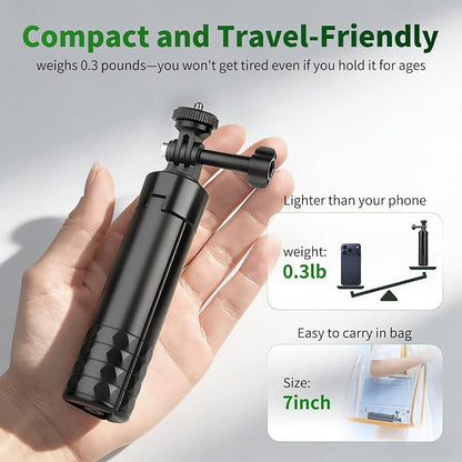 JOILCAN 25.2" Selfie Stick Tripod, Action Camera Vlog Tripod, Portable Handle - Image 8