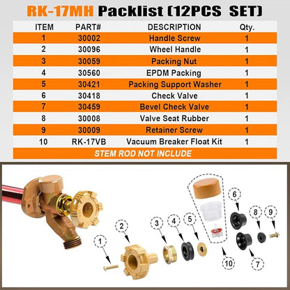 RK-17MH Outdoor Faucet Repair Kit - Image 5