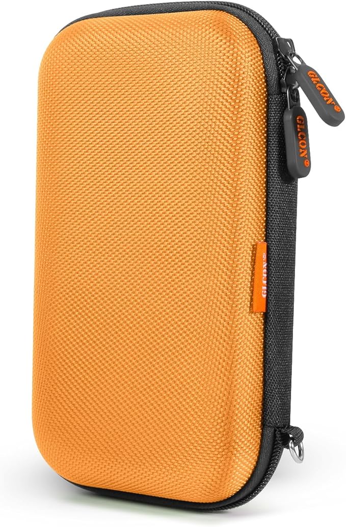 Orange Shockproof Hard EVA Carrying Case Travel Pouch by GLCON
