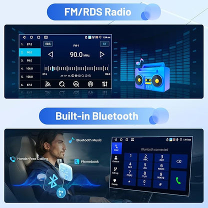 Inefala 4+64G Radio for Jeep Compass Patriot 2007 2008 2009 Android 15 CarPlay - Image 4