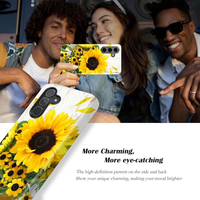 Compatible for Samsung Galaxy S25 FE 5G Case, Dual Layer Heavy Duty 2 in 1 - Image 3