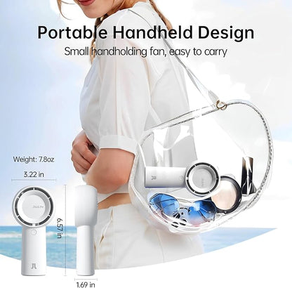JISULIFE Portable Handheld Turbo Fan, 4000mAh USB Rechargeable Personal Battery - Image 5