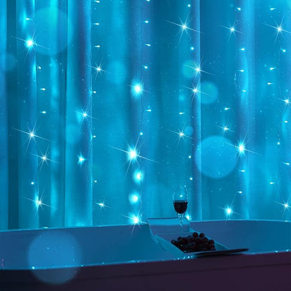 suddus Curtain Lights for Bedroom, 200 Led 6.5ft x 6.5ft Hanging String Lights - Image 4