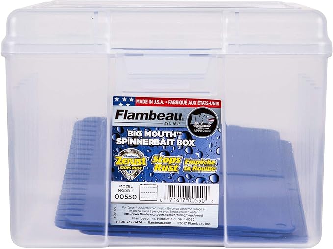 Flambeau Outdoors 00330 Medium Spinnerbait Box, Fishing Bait and Lure Organizer - Image 2