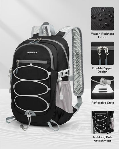 WATERFLY Small Lightweight Packable Backpack: 15L Mini Ultra Light Foldable - Image 3