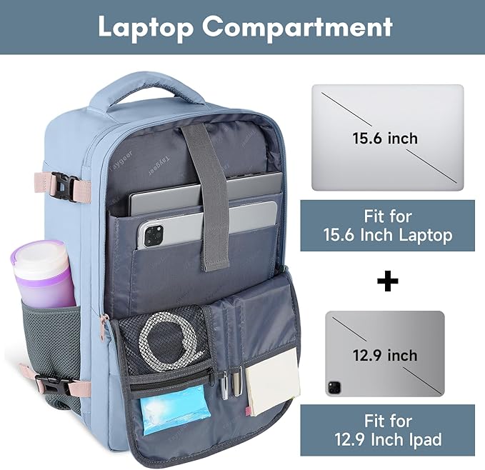 Taygeer Travel Backpack for Women, Carry On Backpack - Image 4