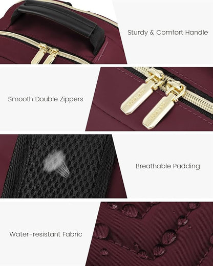 LOVEVOOK Laptop Backpack Purse for Women, Work Business Travel Computer Bags - Image 9