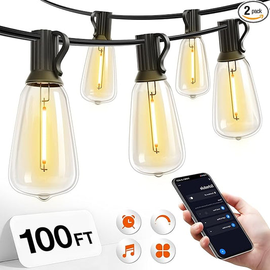 addlon 100FT LED Outdoor String Lights by addlon