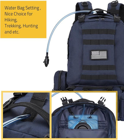 CVLIFE Tactical Backpack Military Army Rucksack 60L Large Assault Pack - Image 4